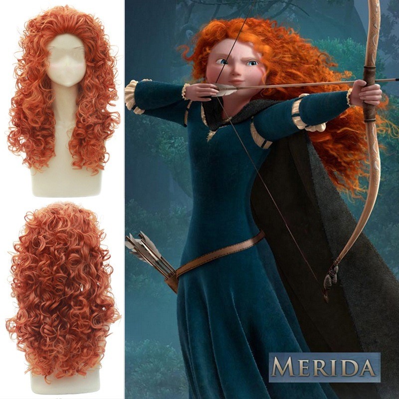Brave Brave / Merida Brave Princess Cosplay Anime Tóc Giả Dài Xoăn Anime Tóc Giả LYAJIE2512.2 MSJN