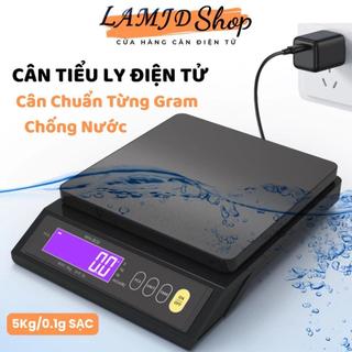  Cân tiểu li điện tử thực phẩm nhà bếp WH-B30 5kg 10kg chống nước. Sạc USB. Cân chính xác 