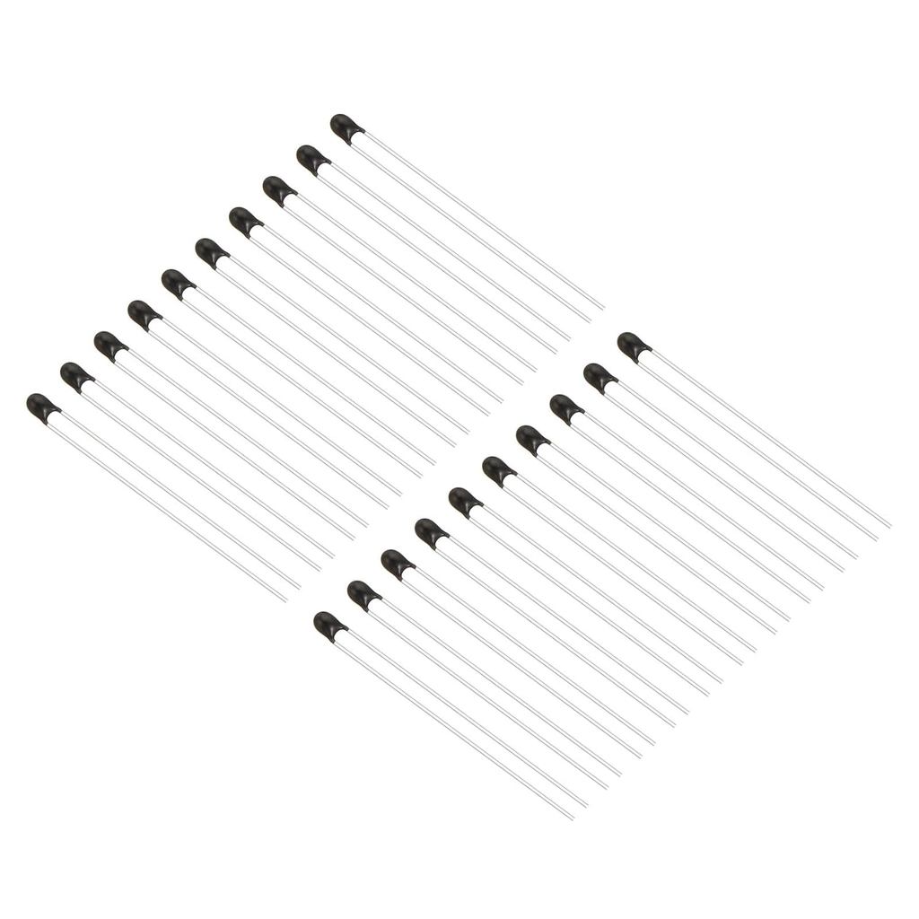Điện trở nhiệt điện trở PATIKIL NTC, 20 Cái 10K Ohm MF52-103 Độ chính xác 1% Cảm biến nhiệt độ giới 
