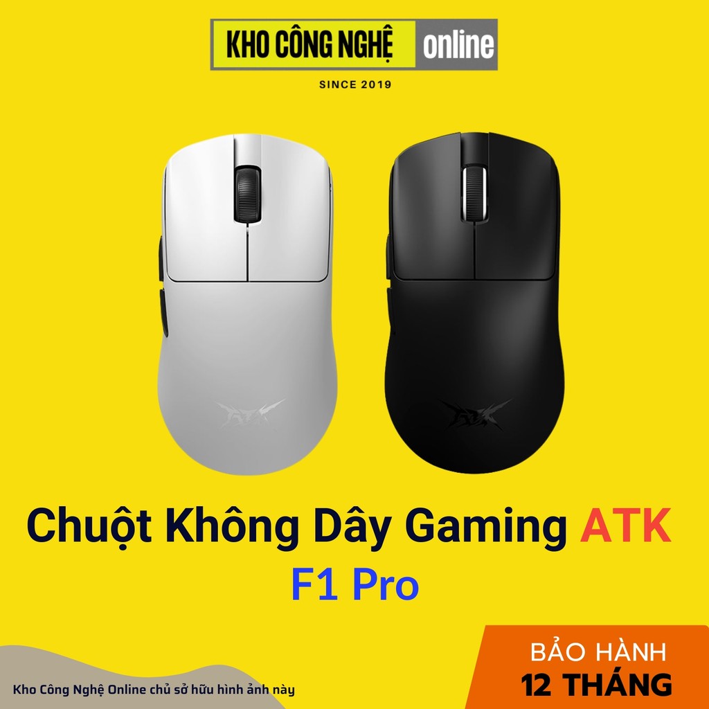 Chuột không dây ATK F1 Pro (Hàng Chính Hãng)