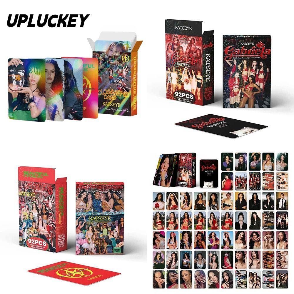 UPLUCKEY 92 / 124 Chiếc Thẻ Ảnh KATSEYE Lomo, BEAUTIFULCHAOS MANO MEGAN KATSEYE Album LOMO Cards, LA