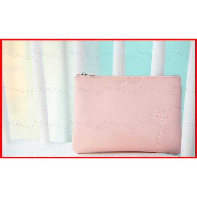 BTS BT21 LOVE MYSELF Túi đựng mỹ phẩm nữ Ví ngắn V Túi xách màu hồng PU Ví đựng tiền xu POUCH