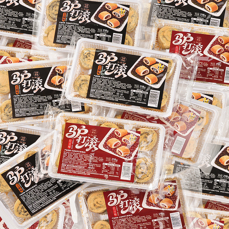 Chính hãng Donkey Rolling Pastry Northeast Specialty Bean Noodle Rolling Cake Bánh gạo nếp Glutinous