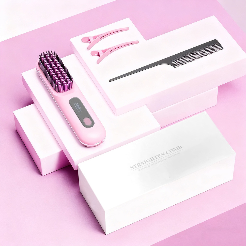 Go Brush Pro Numoya Straightener Rechargeable & Cordless Mini Hair Straightener