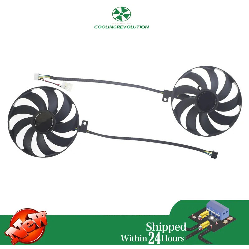 Quạt Card Video 87mm RTX2060S RTX2070S RTX2080S Cho ASUS Dual RTX 2060 2070 2080 SUPER EVO GPU