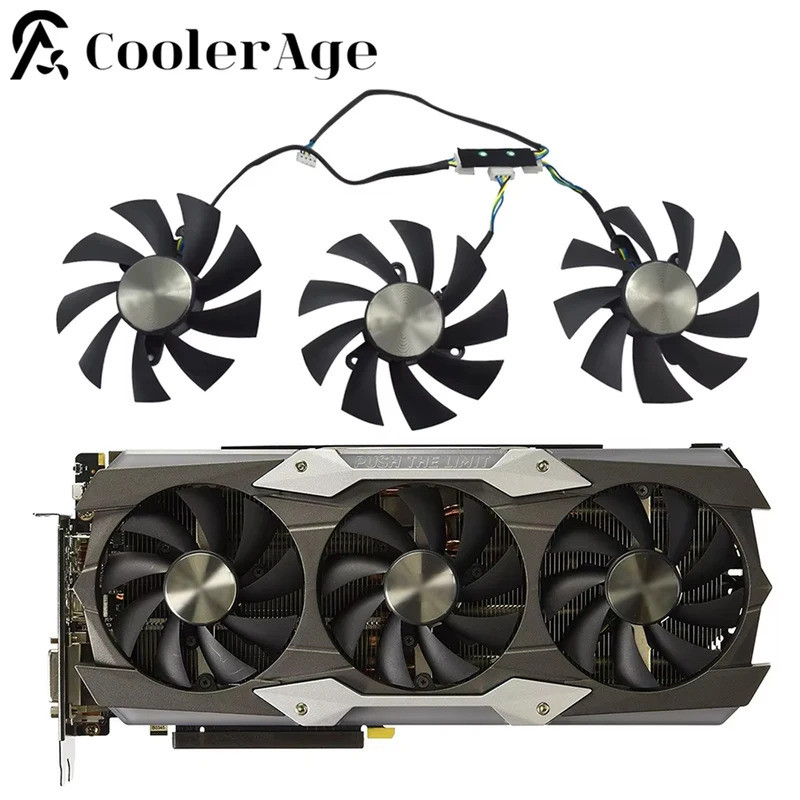 Quạt Card Video Chính Hãng Cho ZOTAC GTX 1080 Ti AMP EXTREME 11G 87MM GA92S2U GTX1080Ti Card Đồ Họa 