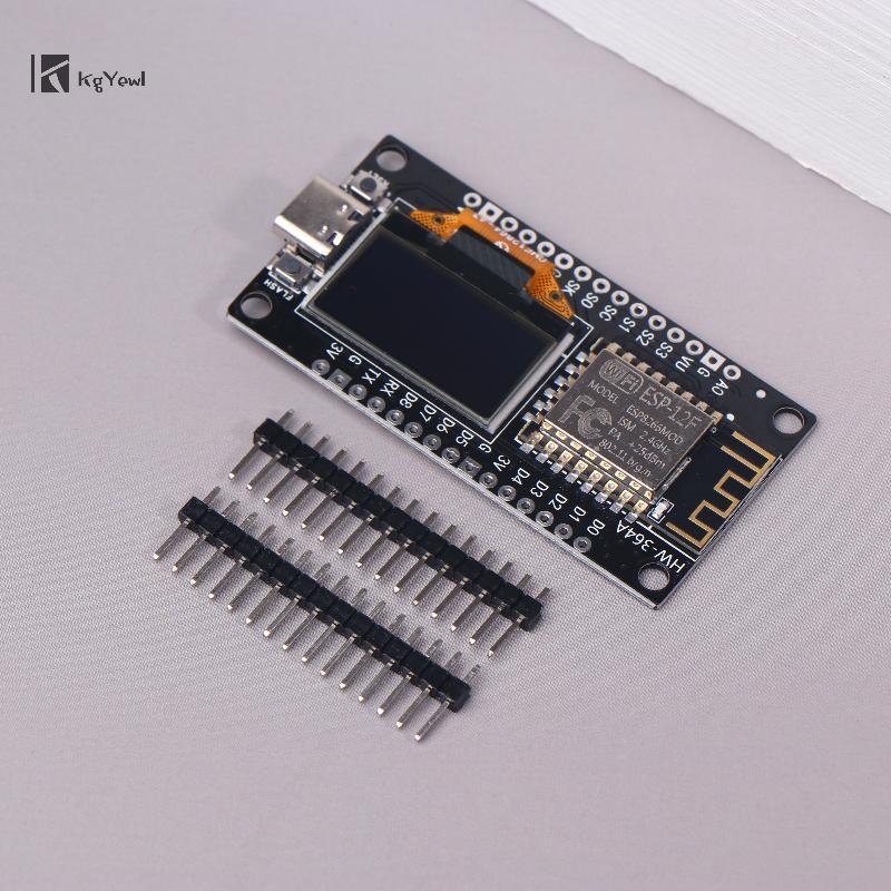 Bảng phát triển KgYewl ESP8266 Tích hợp màn hình OLED 0,96 Inch có hộp bảo vệ, CH340, ESP12E WiFi Mô
