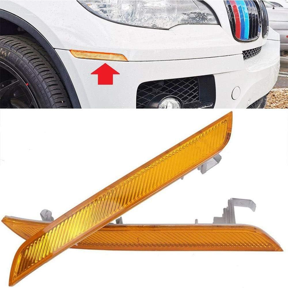 Bright-TECH Series Amber Lens Clip-On Skull Front Bumper Side Marker Bộ phản quang thay thế được thi