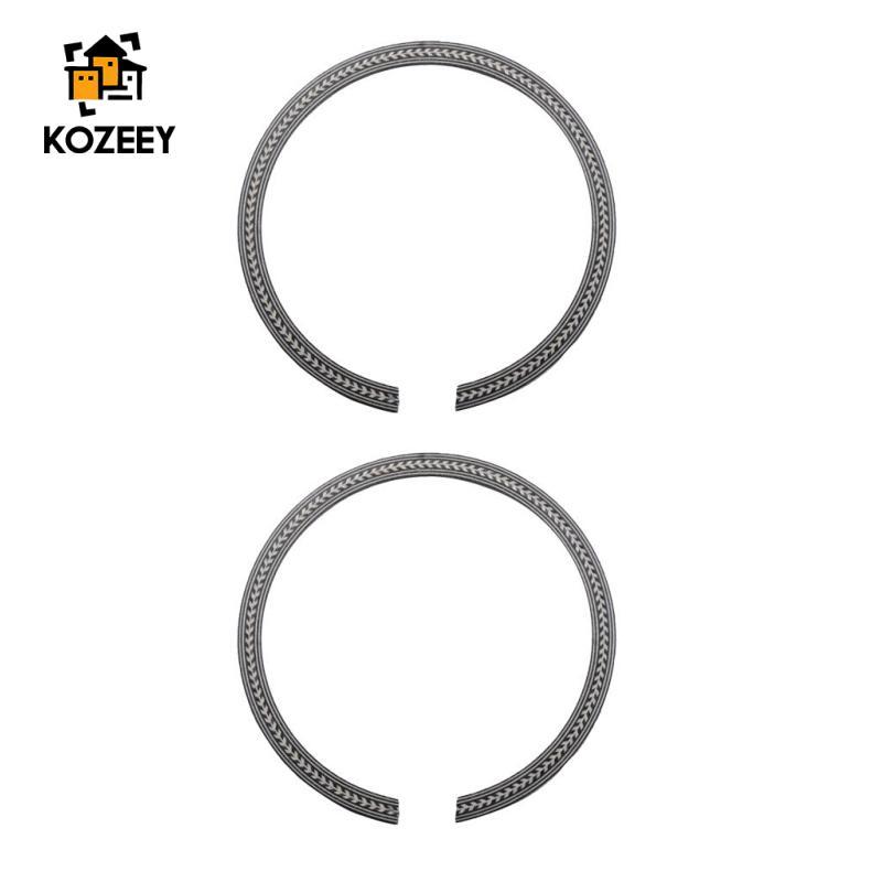 2 Miếng Gỗ Acoustic Guitar Rosette Soundhole Inlay Gỗ Inlay Cho Đàn Guitar Phụ Kiện