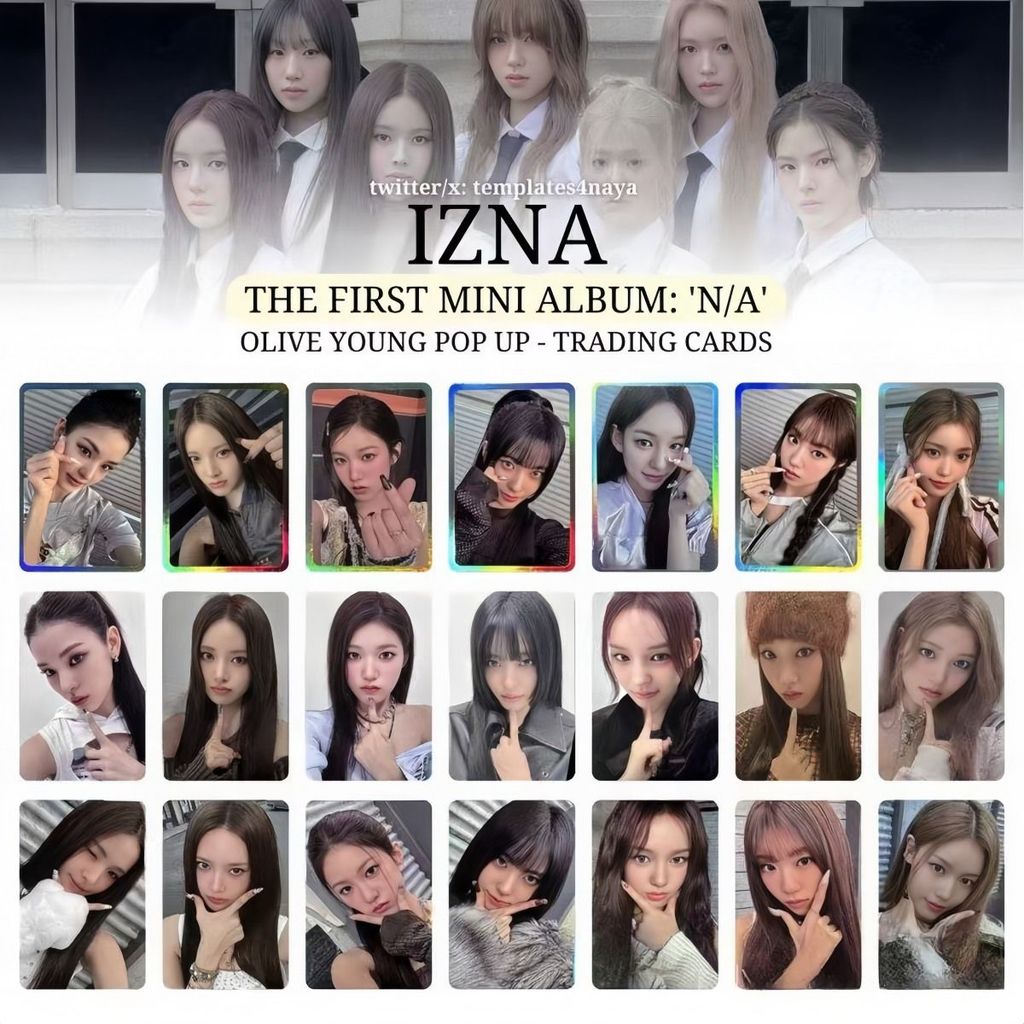 Iizna ra mắt thẻ ngẫu nhiên IZNA Choi Đình Ngân JUNGEUN album thẻ nhỏ Iizna