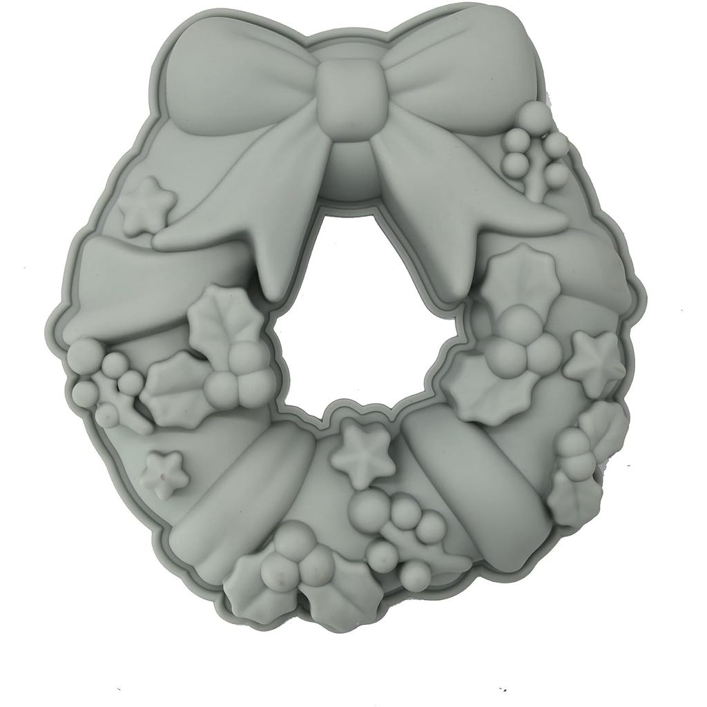 X-Haibei Vòng Ngày Lễ Vòng Hoa Jello Puding Bánh Chảo Silicon Nông Khuôn 9 inch