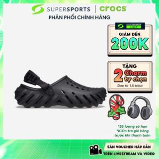  Giày Clog Unisex Crocs Echo - 207937-001 ADS18 LS100 