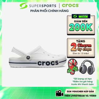  Giày Clog Unisex Crocs Bayaband - Trắng - 205089-126 ADS01 LS100 