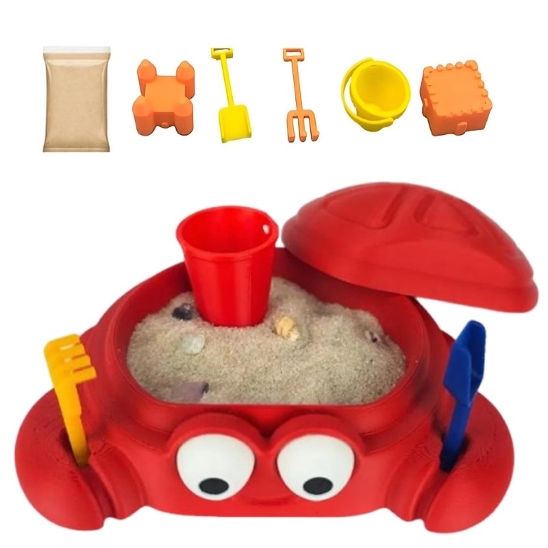 TỐT Mini Cua Sandbox Có Nắp- Bàn Zen Garden Kit Người Lớn Cảm Giác Cát Có Khuôn Cát Mini Dụng Cụ Zen
