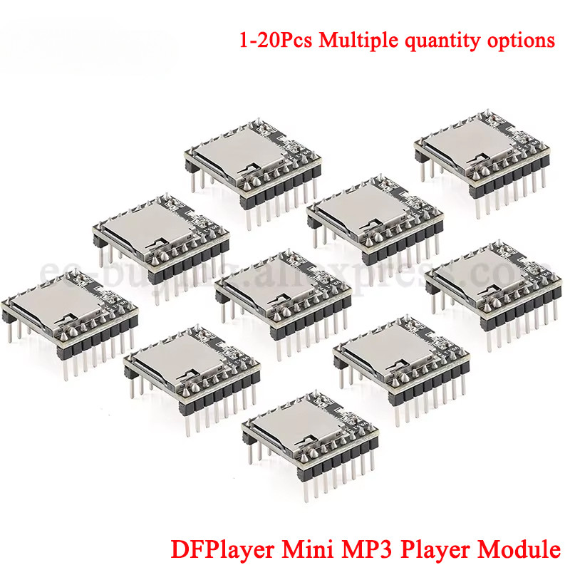 1-20 Chiếc DFPlayer Mini MP3 Player Module 16P Thẻ TF U Đĩa MP3 DF Player Âm Thanh Mô Đun Giọng Nói 