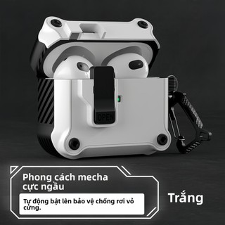 Vỏ bảo vệ tai nghe Apple Vỏ bảo vệ chống sốc và chống rơi Thiết kế nắp bật tự động cho AirPods 4 3 2 Air Pods Pro
