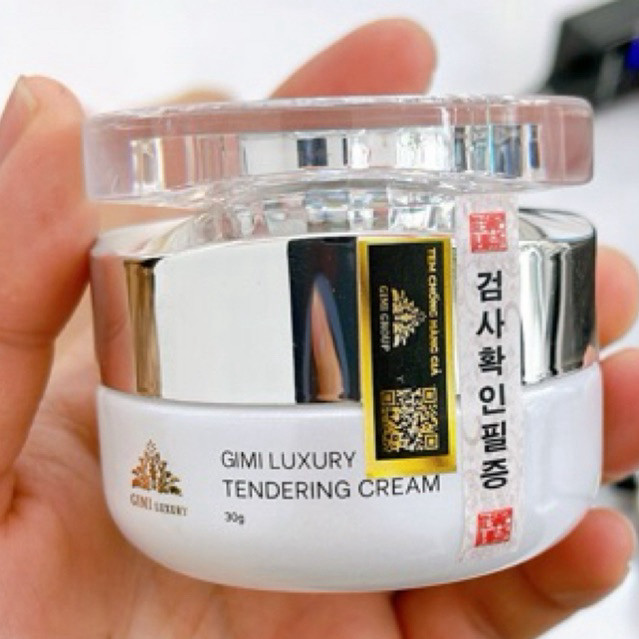 Kem Dưỡng Ngày Gimi Luxury Vip ( Serum mẫu lọ tròn ) lọ 30g có team Qr , logo chống nhái