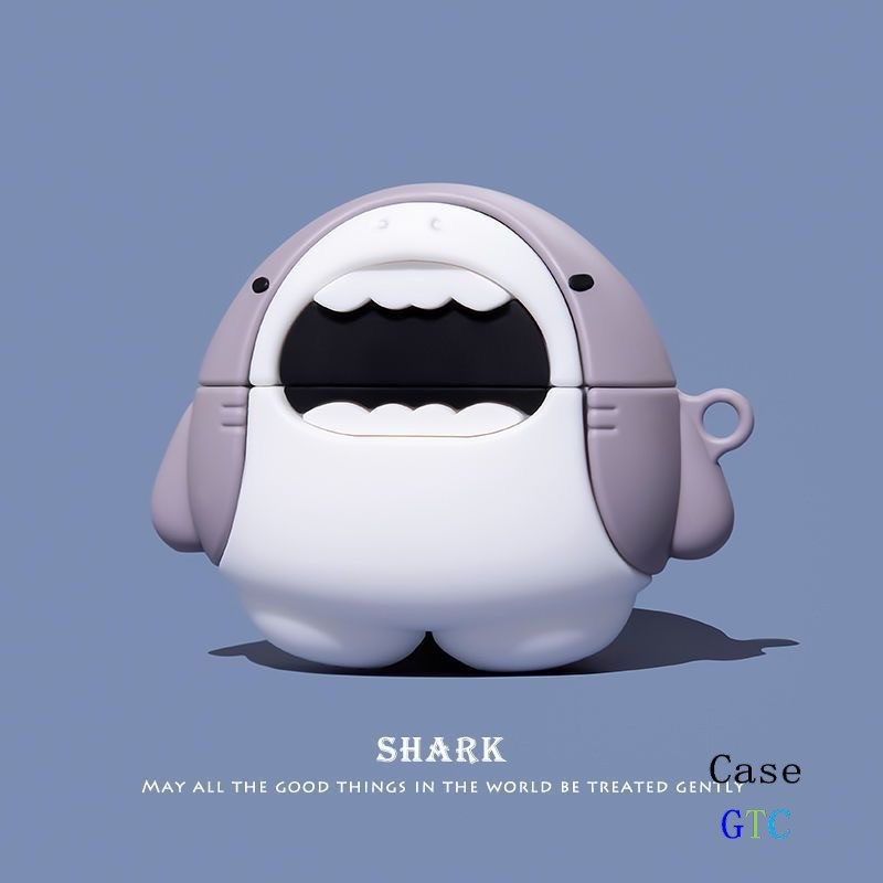 GTC Cho GOOJODOQ J201 J206 J228 J229 Vỏ Tai Nghe Cá Tính Họa Tiết Cá Mập
