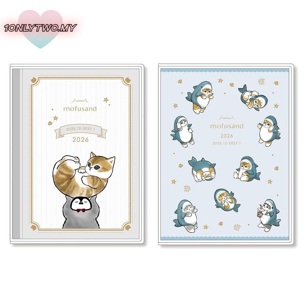 1ONLYTWO 2026 Planner, Mướp với Lịch Chương Trình Nghị Sự Sách, Dec.2025-Jan.2027 Hoạt Hình DIY Danh