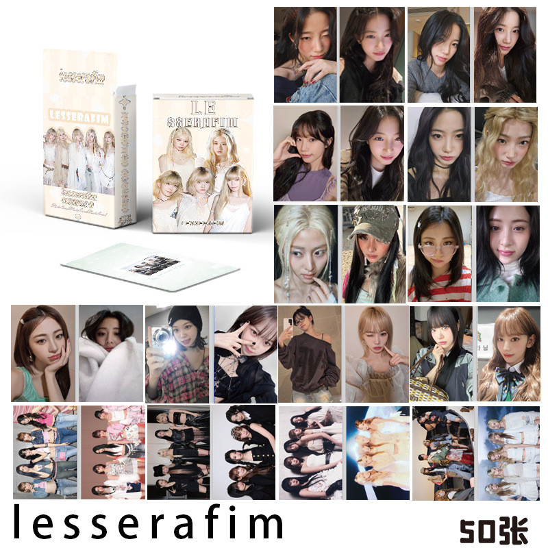 LE SSERAFIM Photocard Xu Yunzhen Nakamura Ichiba Hong Encai Jincaiyuan Laser Lomo Thẻ Bưu Thiếp