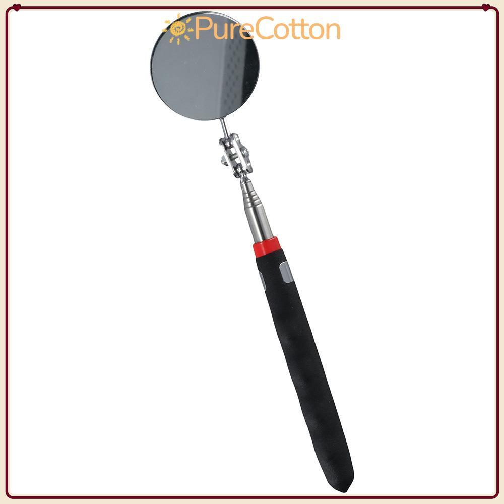 Gương kiểm tra kính thiên văn PURECOTTON0, Gương tròn mở rộng 24-73cm, Dụng cụ kiểm tra màu đen có thể mở rộng Ô tô