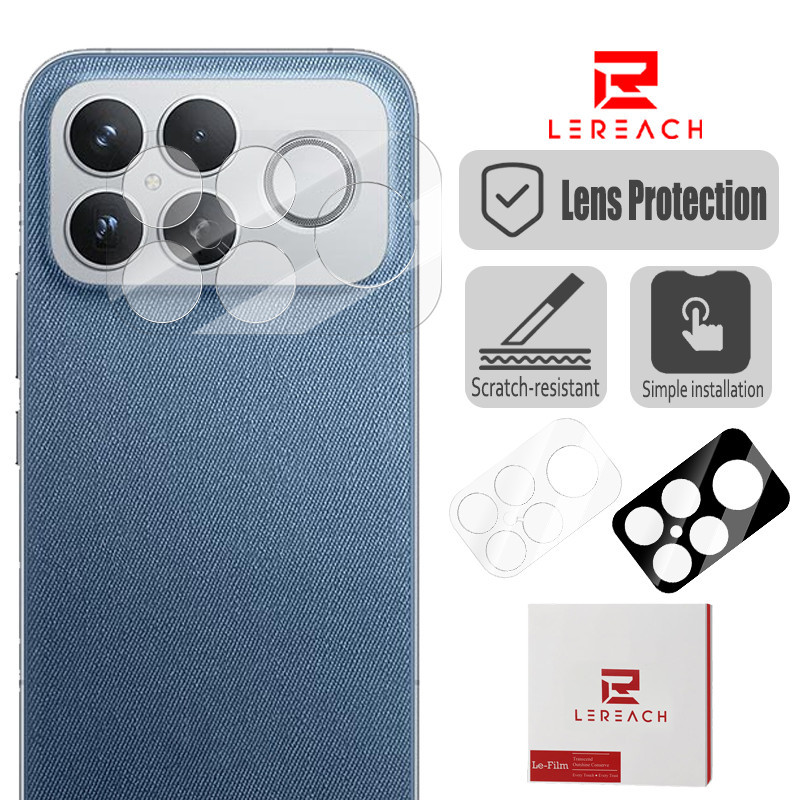 Kính cường lực Lereach Bảo vệ ống kính máy ảnh cho Xiaomi POCO F8 Ultra F8 Pro M8 Pro 5G Bảo vệ chốn