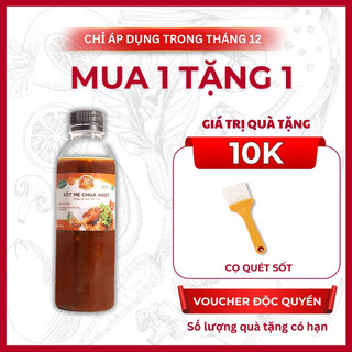   HỎA TỐC Sốt Me Chua Ngọt dùng cho gà chiên hải sản gỏi cuốn thịt nướng chấm sốt me Bếp Xuyên Việt 400gr me tươi 