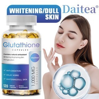 Viên nang L-glutathione, collagen và chất chống oxy hóa giúp làm trắng da và bổ sung dưỡng chất