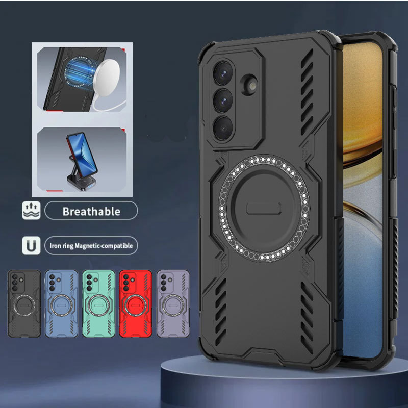 Ốp điện thoại Cho Samsung A57 A37 Từ Tính Không Dây Sạc Giáp Chống Sốc Cho SAM A57 A37 Bảo Vệ Ống Kí