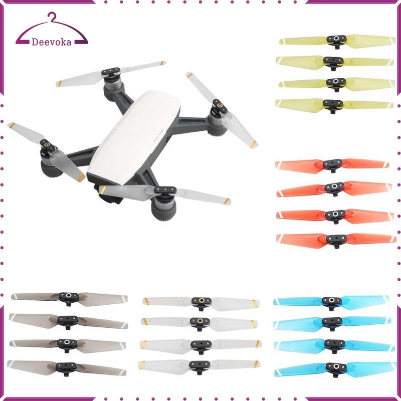 2 Cặp Cánh Quạt Gấp Trong Suốt Đạo Cụ Cho DJI Spark Drone RC Phụ Kiện