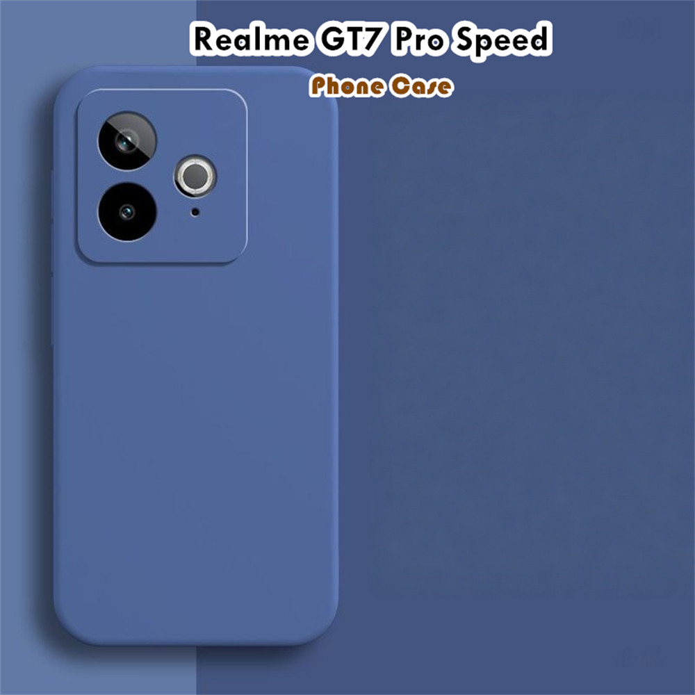 [Sẵn sàng] Dành cho Realme GT7 Pro Speed Case Silicone Full Case Vỏ điện thoại màu trơn cổ điển thời