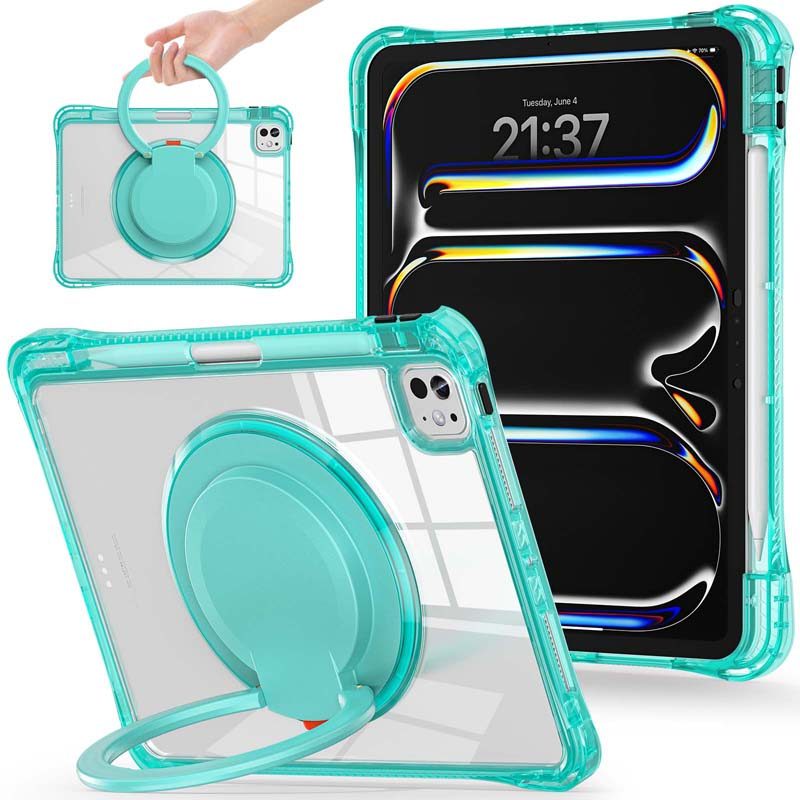 Ốp lưng xoay 360 độ chống rơi cho 2025 iPad Pro M5 11 inch A3357 A3358 A3359 M4 A2837 A2836 A3006 Vỏ