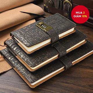  200 Trang Mã A6   A5   B5 có khóa Nhật ký Sách Notepad Chương trình nghị sự Người lập kế hoạch Phong cách Châu Âu Sổ tay cổ điển Sổ tay đơn giản 