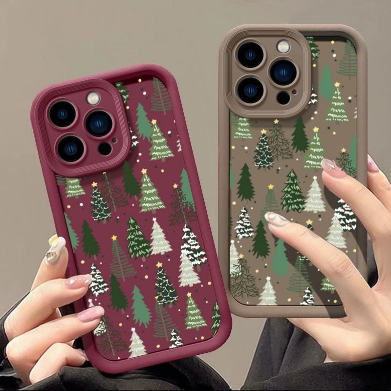 Ốp Điện Thoại Cây Giáng Sinh Ngôi Sao Cho Realme C71 C55 C53 C35 C31 C30 C12 C15 C20 C21 C25 C21Y C3