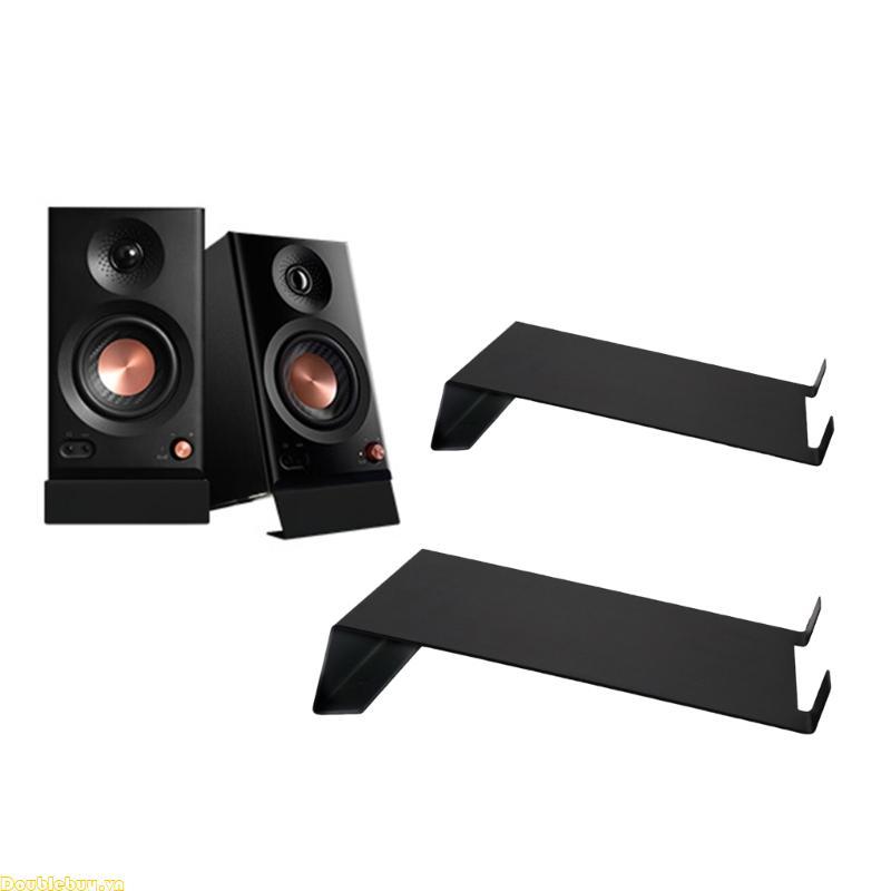 Heavy Duty Metal Speaker Stands Support NonSlip Base for Enhanceds Sound Performances