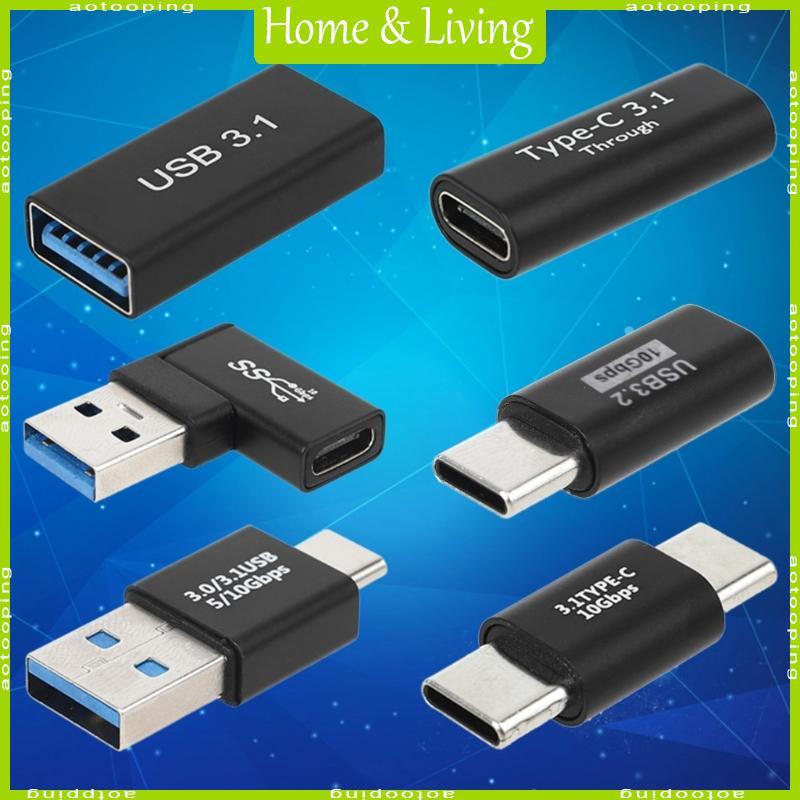 Type C to USB 3.0 Adapter OTG USB C to Type C Male Female Converter Connector
