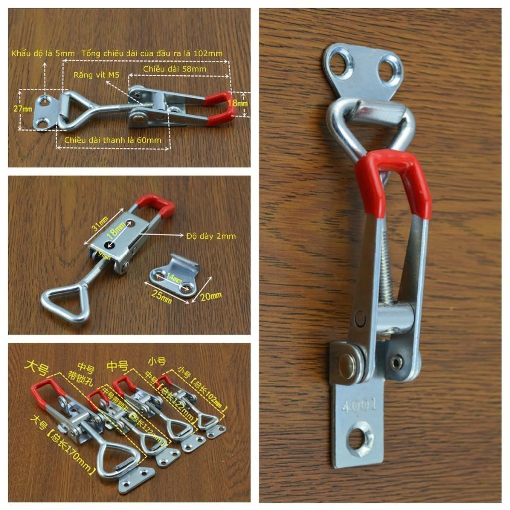 Khóa gài nhanh, sập nhanh, kẹp định vị GH-431, GH-40323 - LABUU