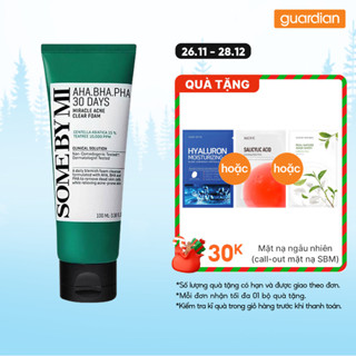  Sữa Rửa Mặt Hỗ Trợ Giảm Mụn Some By Mi Aha-Bha-Pha 30 Days Miracle Acne Clear Foam 100Ml 