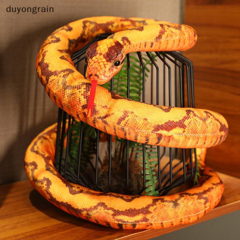 (duyongrain) Nhân Tạo Python Sang Trọng Rắn Dài Vàng Cam Xanh Python Sang Trọng Trang Trí Nhà Ngày L