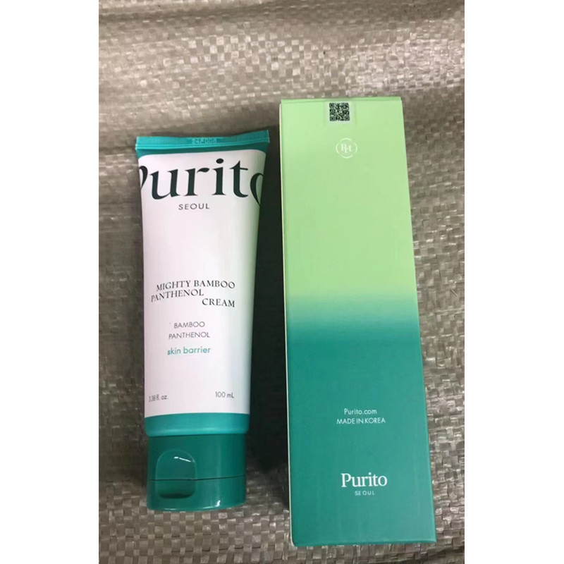 Hot Sale#Purito Face Cream Bamboo Extract Panthenol Intense Face Cream Soothing Moisturizing Repair 