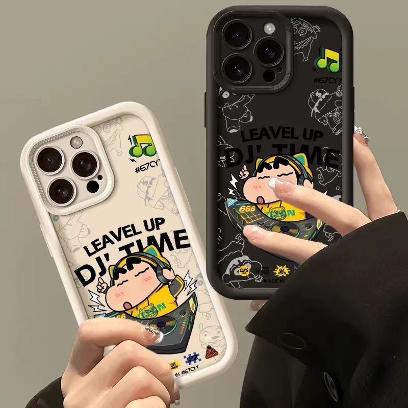 Ốp Điện Thoại DJ Crayon Shinchan Cho Xiaomi Redmi 15 14C 13C 12C 12 13 A5 Note 14 Pro 13 12 Pro Plus