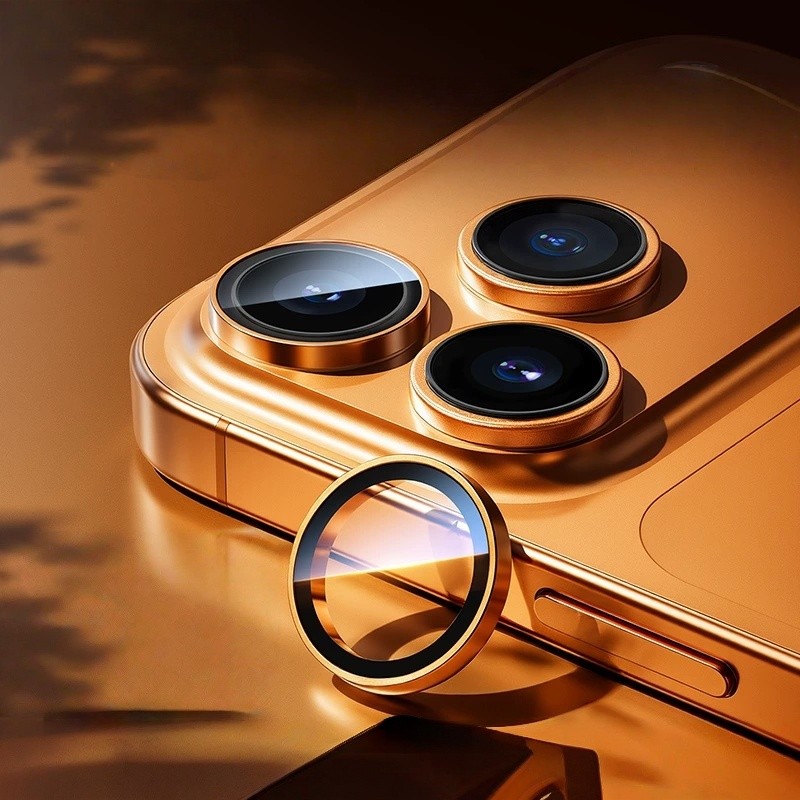 Kính Viền Kim Loại Bảo Vệ Camera Sau Cho iphone 17 16 15 14 13 12 Pro Max 17Air