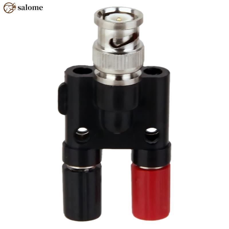 BNC Plug 4mm Banana Plug Splitter Connector BNC Male Plug to 2 x 4mm Banana Female Jack Ổ cắm Adapte