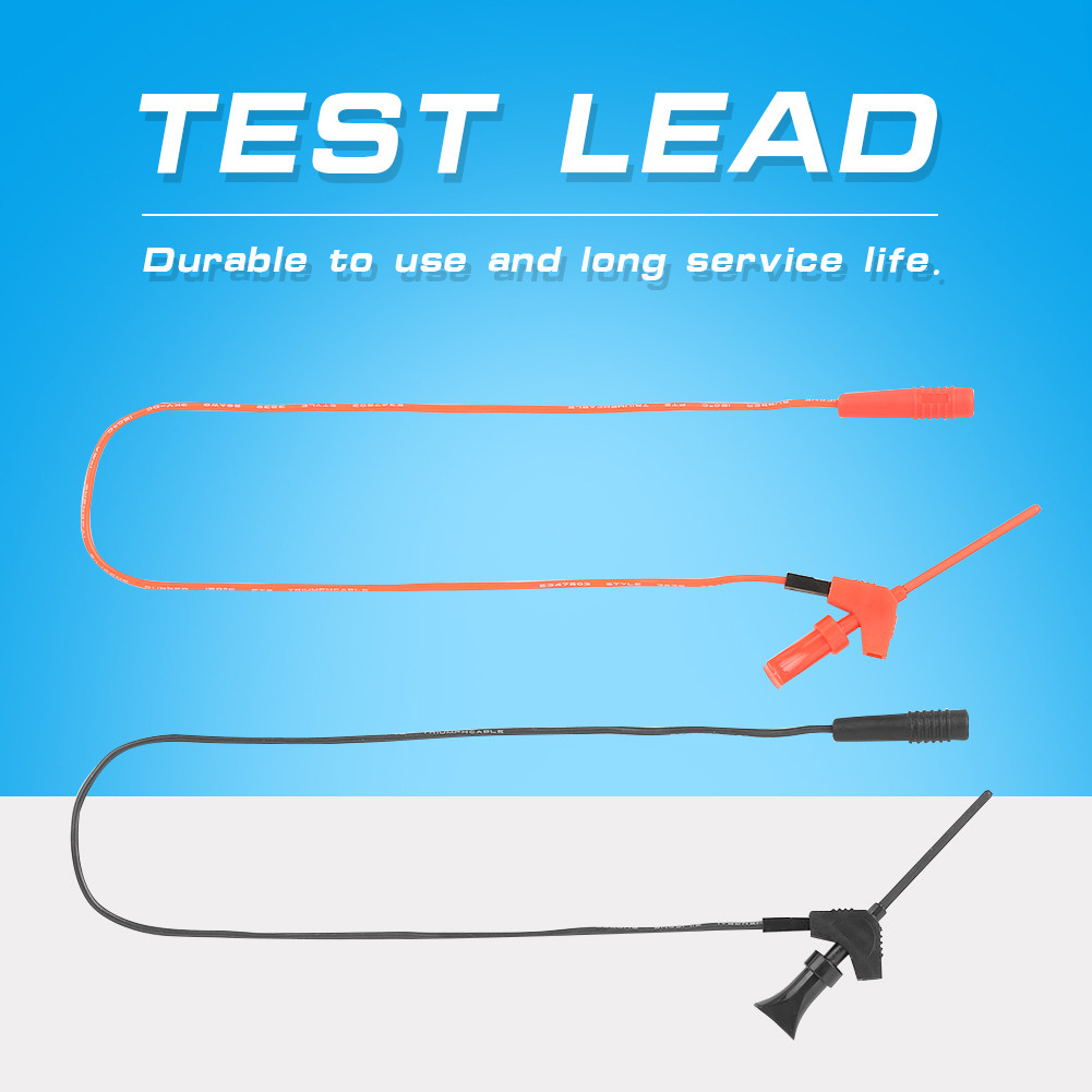 Banana Plug Test Lead Clip Ổ cắm 26 Awg Cáp silicon cho độ ổn định cao