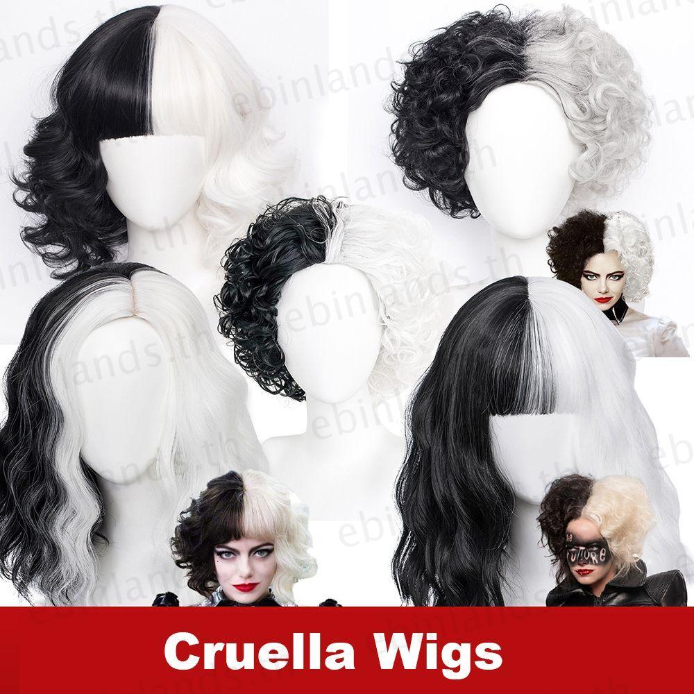 EBINLANDS Cruella De Vil Kuila Party Helloween Cosplay