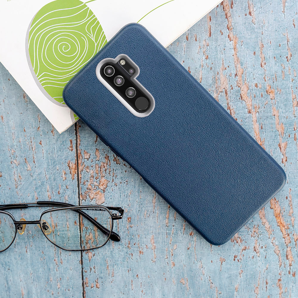 Ốp điện thoại giả da cao cấp cho Xiaomi Redmi Note 8 Pro 2015105 M1906G7I M1906G7G Cao Su Nâng Camer