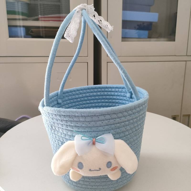 Cotton String Storage Container for Cars Storage Basket Living Room Entrance Dormitory Wall Bedside 