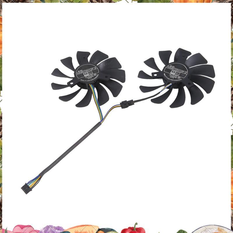 Mới 1 Cặp Card Đồ Họa Quạt 85Mm Ha9010H12F-Z 4Pin Quạt Làm Mát Thay Thế Cho Gtx 1060 Oc 6G Gtx 960 P