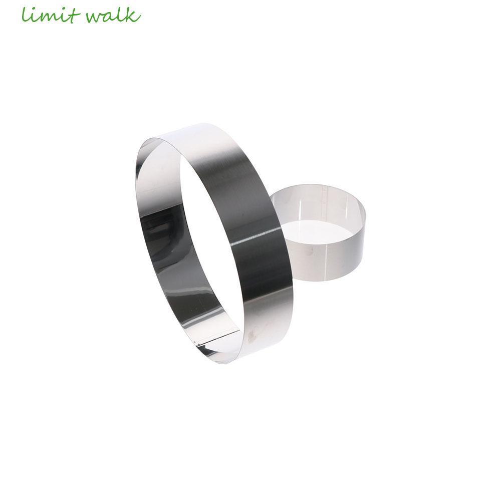 GIỚI HẠN WALK Khuôn Bánh Tròn 4 / 6 / 8 Inch 3 Cái / bộ Tart Ring Cake Tool Tiếng Anh Muffin Ring Dụ