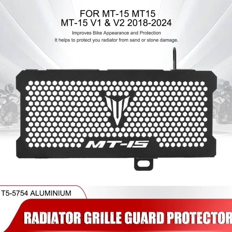 Tản Nhiệt Lưới Bảo Vệ Nắp Bảo Vệ Phù Hợp Cho Xe Yamaha MT-15 MT15 MT-15 V1 & V2 2018-2019-2021-2021-